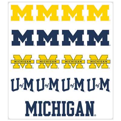 Michigan Wolverines Multi-Purpose Vinyl Sticker Sheet