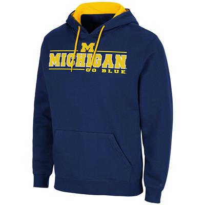 Michigan Wolverines Colosseum Brennan Hoodie - Navy