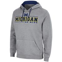 Michigan Wolverines Colosseum Brennan Hoodie - Grey