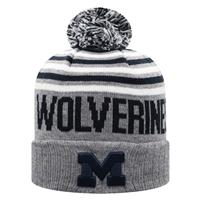 Michigan Wolverines Top of the World Ensuing Cuffed Knit Beanie