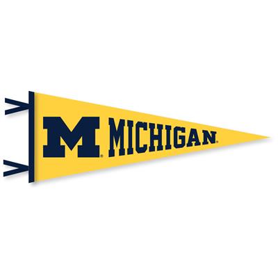 Michigan Wolverines Wool Felt Pennant - 9" x 24"