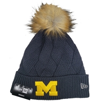 Michigan Wolverines New Era Womens Snowy Knit