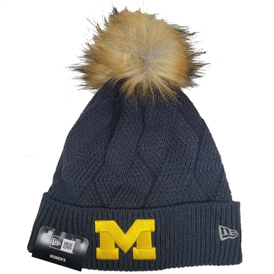 Michigan Wolverines New Era Womens Snowy Knit