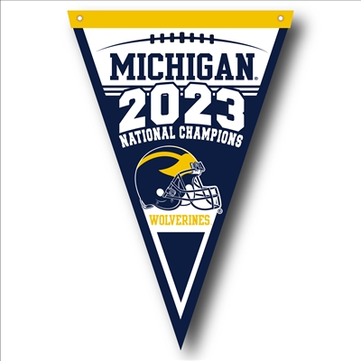 Michigan Wolverines 2023 National Champs Wool Felt