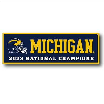 Michigan Wolverines 2023 National Champs Wool Felt