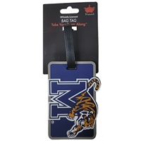 Memphis Tigers Soft Luggage/Bag Tag