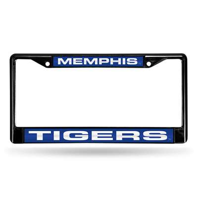 Memphis Tigers Inlaid Acrylic Black License Plate Frame