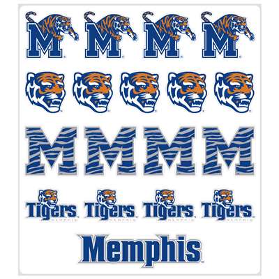 Memphis Tigers Multi-Purpose Vinyl Sticker Sheet