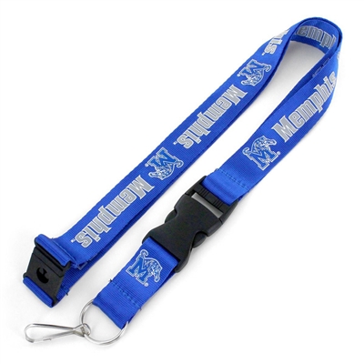 Memphis Tigers Logo Lanyard - Royal