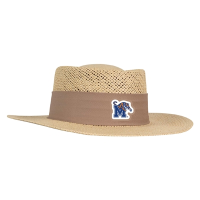 Memphis Tigers Ahead Gambler Straw Hat