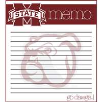 This 2 pack of memo pads features a team logo with a team color header that says Memo on each page. The body of the pad has lines and has a team logo in the background. Each pad contains 50 pages. (2 pack of 50each). Measures 4.5 inches wide by 5 inches t