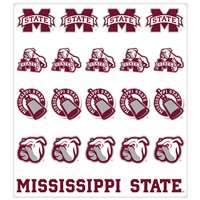 Mississippi State Bulldogs Multi-Purpose Vinyl Sticker Sheet