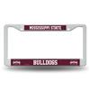 Mississippi State Bulldogs White Plastic License Plate Frame