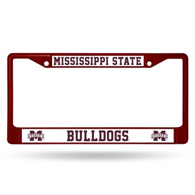 Mississippi State Bulldogs Team Color Chrome License Plate Frame