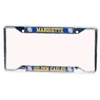 Marquette Golden Eagles Metal License Plate Frame w/Domed Insert