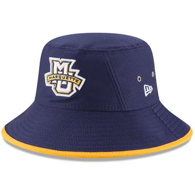 Marquette Golden Eagles New Era Hex Bucket Hat - Navy