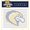 This 2 pack of memo pads features a team logo with a team color header that says Memo on each page. The body of the pad has lines and has a team logo in the background. Each pad contains 50 pages. (2 pack of 50each). Measures 4.5 inches wide by 5 inches t