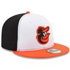 Baltimore Orioles New Era 5950 Fitted Hat - Home - White/Orange