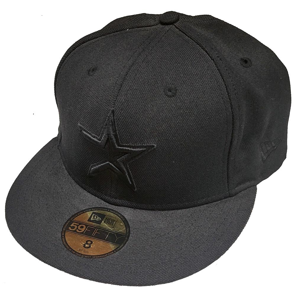 black houston astros fitted hat