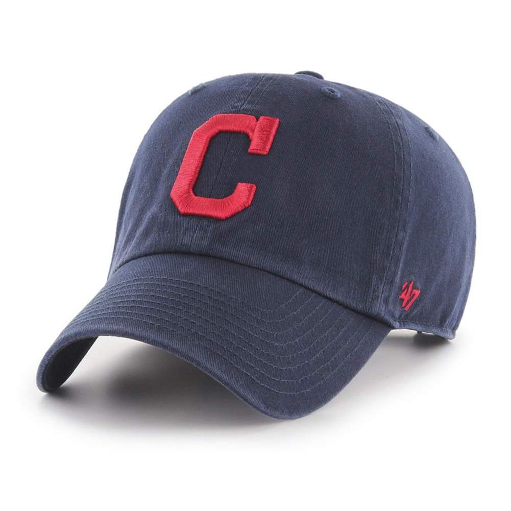 Cleveland Indians New Era Baseball Cap Hat Navy Blue Red Bill Adjustable MLB