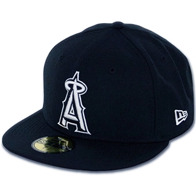 Anaheim Angels New Era 5950 Basic Fitted Hat - Nav