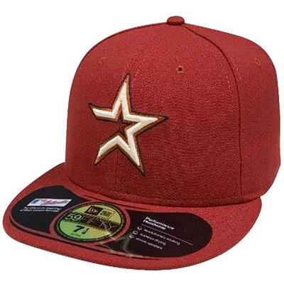 Houston Astros New Era 5950 Fitted Hat - Alt - Brick