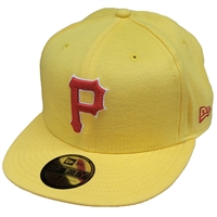 Pittsburgh Pirates New Era 5950 Fitted Hat - Yello