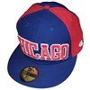 Chicago Cubs New Era 5950 Fitted Hat - Blue/Red