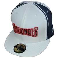 Washington Nationals New Era 5950 Fitted Hat - Whi
