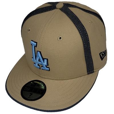 LA Dodgers New Era 5950 Denim Strap Fitted Hat - K