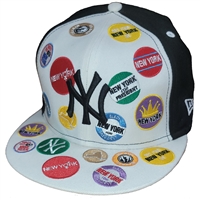 New York Yankees New Era 5950 Button Fitted Hat -