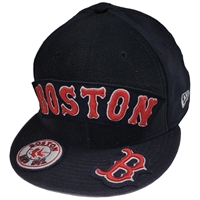 Boston Red Sox New Era 5950 Patch Fitted Hat - Nav