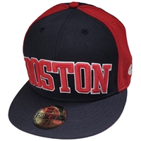 Boston Red Sox New Era 5950 Fitted Hat - Navy/Red