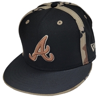 Atlanta Braves New Era 5950 Camo Strap Fitted Hat