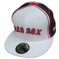 Boston Red Sox New Era 5950 Fitted Hat - White/Nav