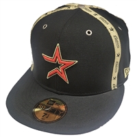 Houston Astros New Era 5950 Team Strap Fitted Hat