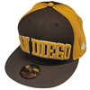 San Diego Padres New Era 5950 Fitted Hat - Brown/Y
