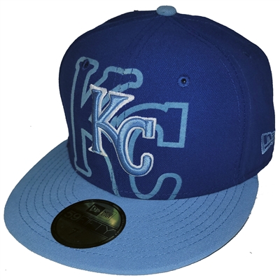 Kansas City Royals New Era 5950 Over Flock Fitted