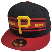 Pittsburgh Pirates New Era 5950 Fitted Hat - Black