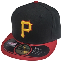 Pittsburgh Pirates New Era 5950 Fitted Hat - Black