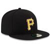 Pittsburgh Pirates New Era 5950 Fitted Hat - Alt - Black