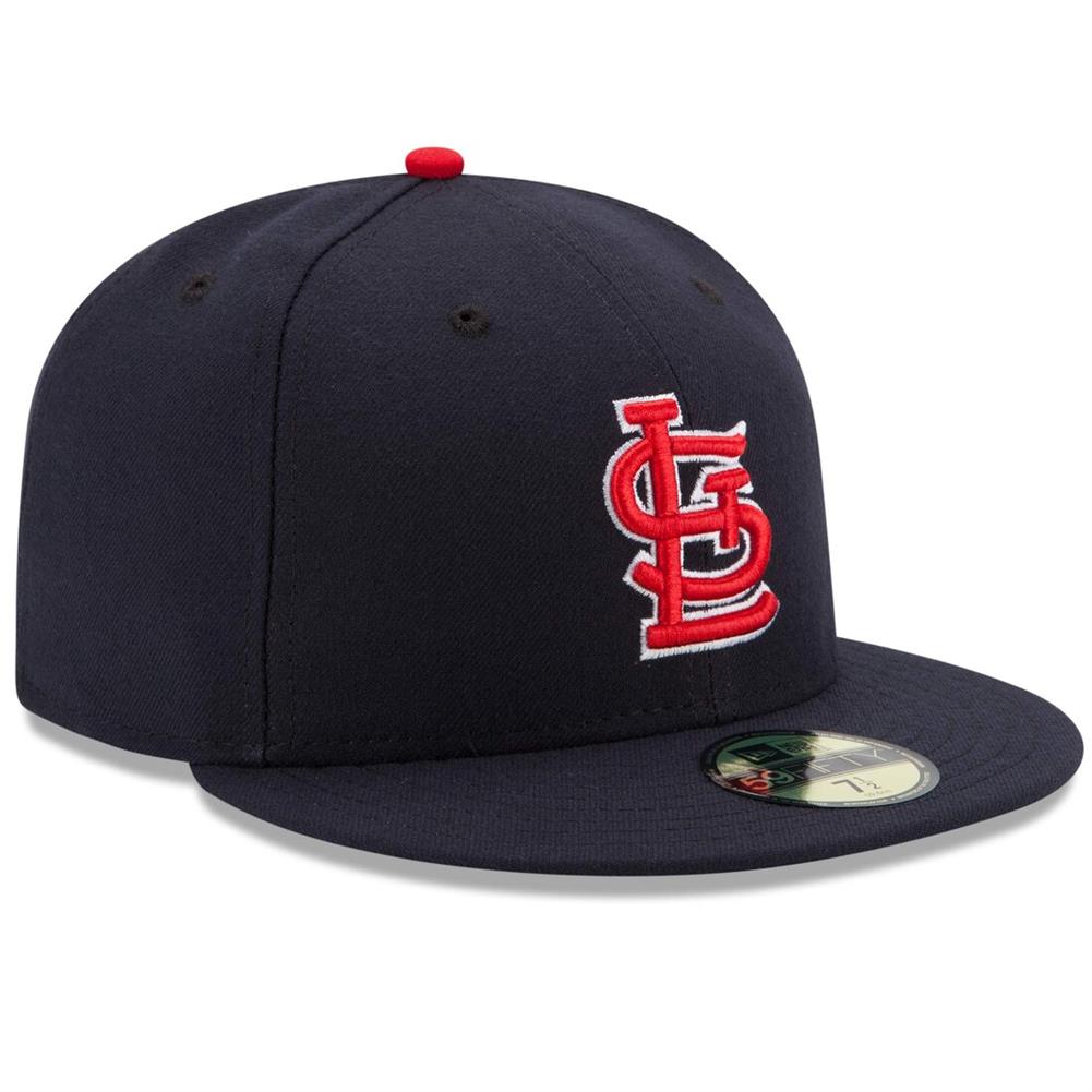 St. Louis Cardinals New Era 5950 2Tone Basic Fitted Hat - Black/Yellow w/Outline