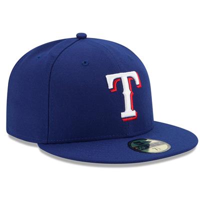 Texas Rangers New Era 5950 Fitted Hat - Game - Royal