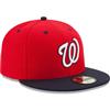 Washington Nationals New Era 5950 Fitted Hat -  Alt 2 - Red/Navy