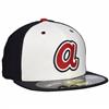 Atlanta Braves New Era 5950 Batting Practice Fitted Hat - White