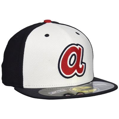 Atlanta Braves New Era 5950 Batting Practice Fitted Hat - White