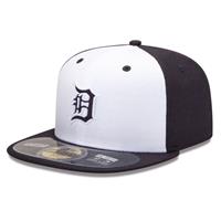 Detroit Tiger New Era 5950 Batting Practice Fitted Hat - Home - White