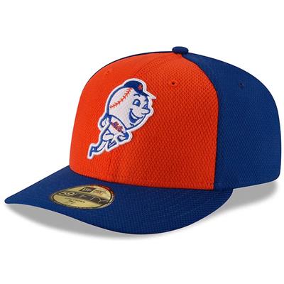 New York Mets New Era 5950 Batting Practice Fitted Hat - Game - Orange