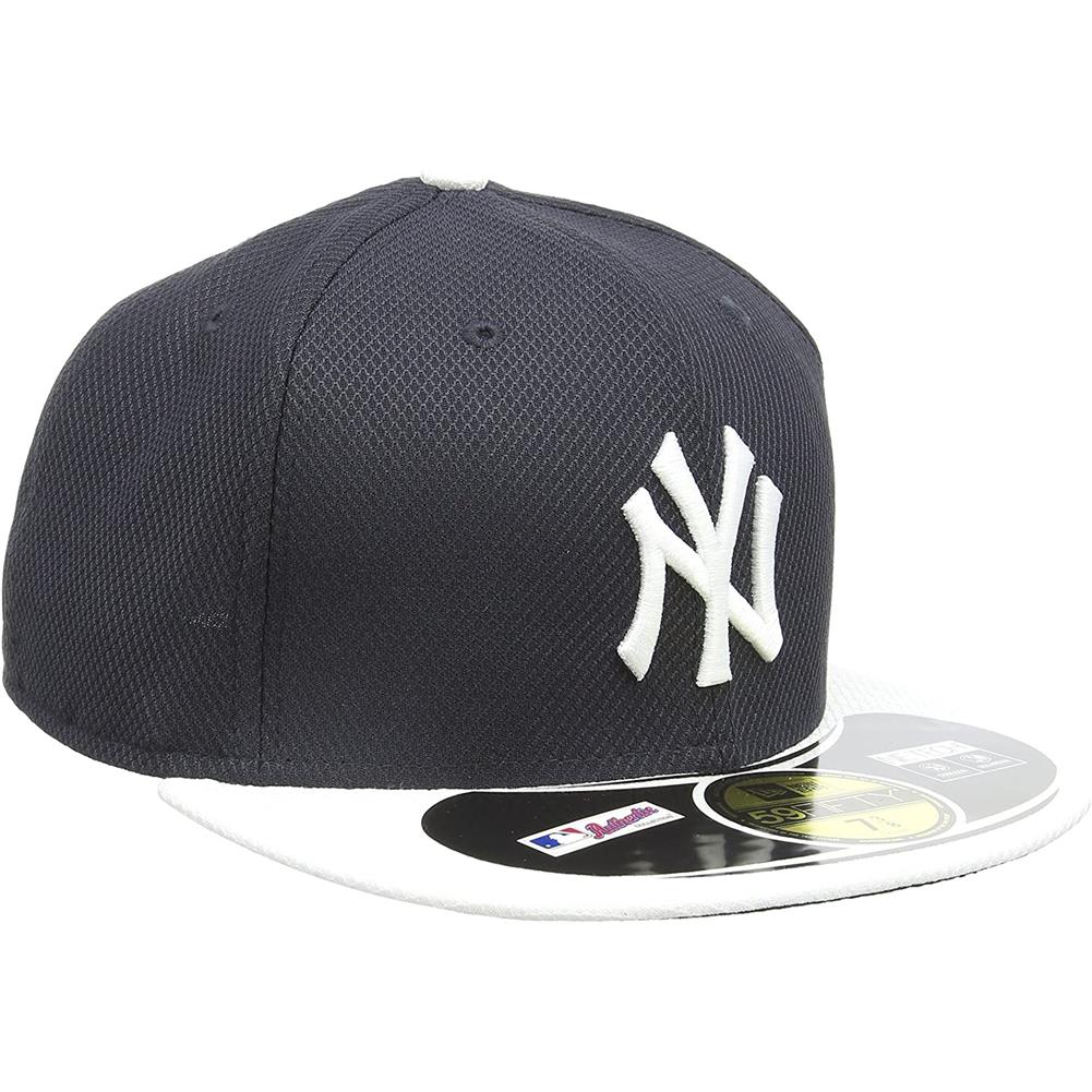 Men's New Era Navy/Gray York Yankees Road Diamond 59FIFTY Fitted Hat