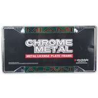 Miami Hurricanes Metal Alumni Inlaid Acrylic License Plate Frame